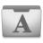 Aluminum Grey Fonts Icon